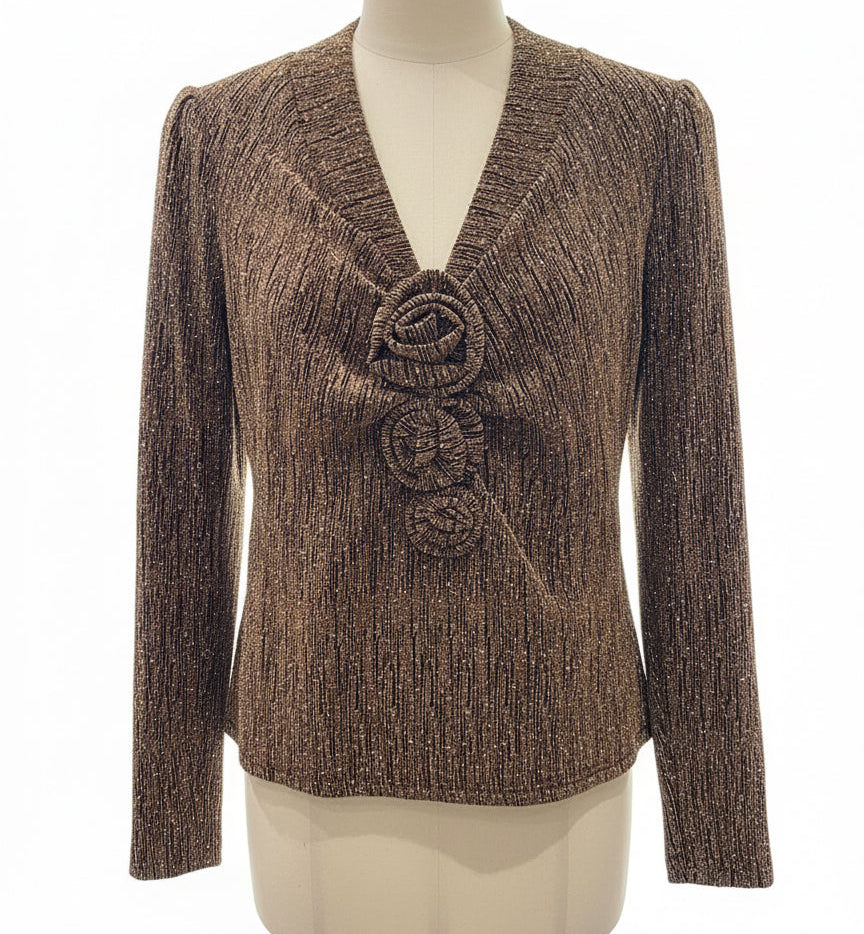 Long Sleeve Lurex Top