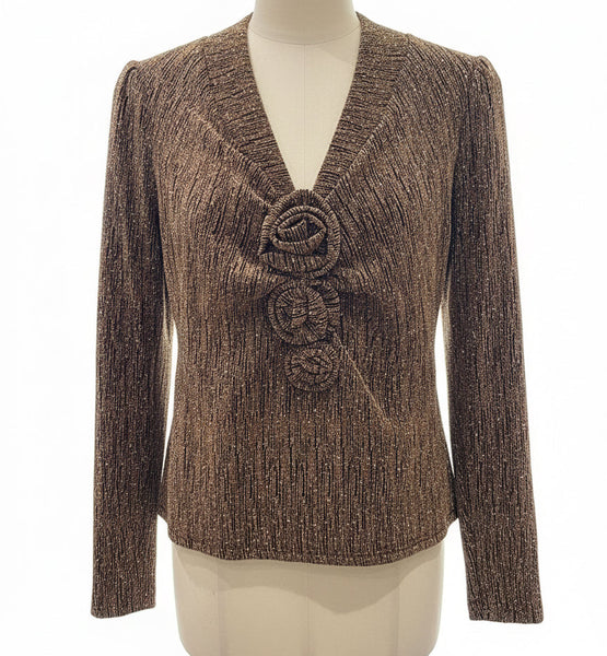 Long Sleeve Lurex Top