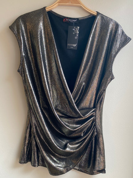 Sleeveless Cross Over Top
