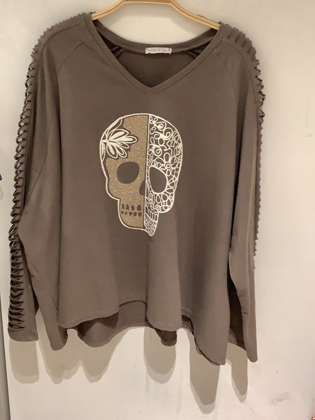 Skeleton Print Top - Italian
