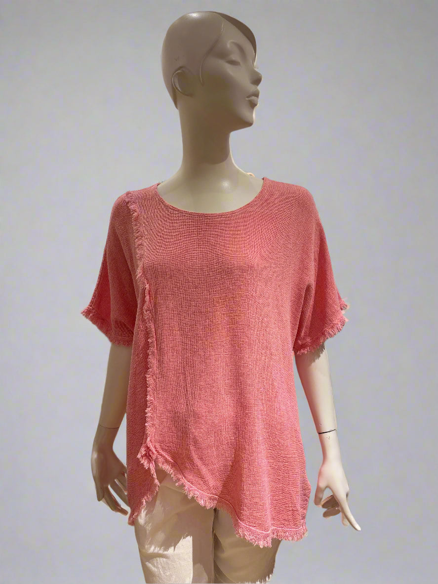 Linen/Cotton Mix Top - Italian