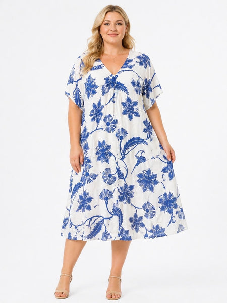 Short Sleeve Floral Dress