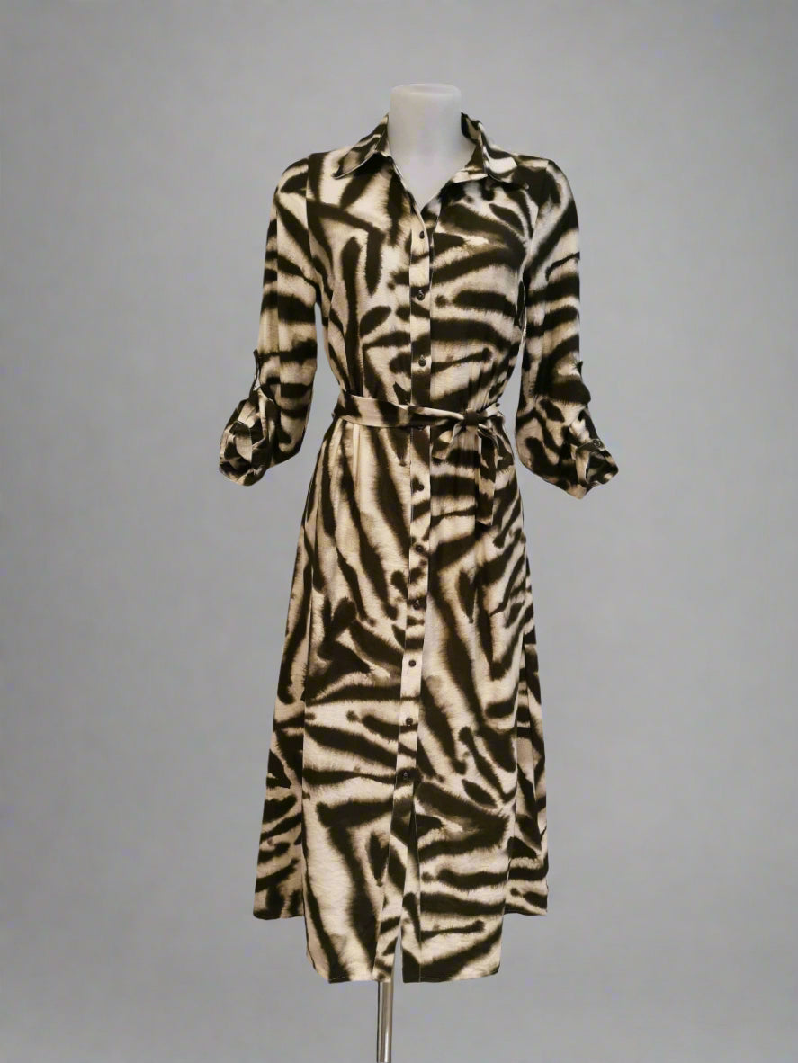 Long Sleeve Print Dress