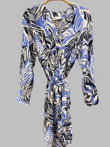 Belted Print Dress