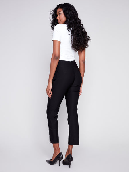 Slit Hem Capri