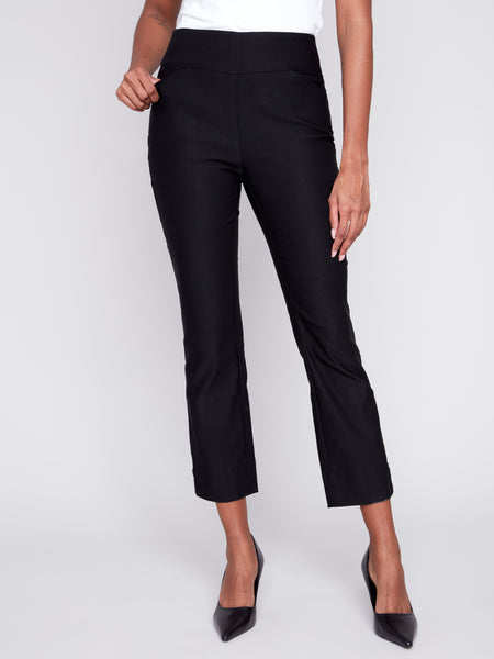 Slit Hem Capri