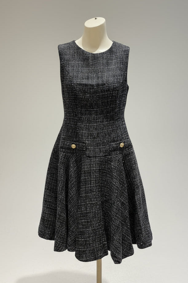 Sleeveless Flare Skirt Dress