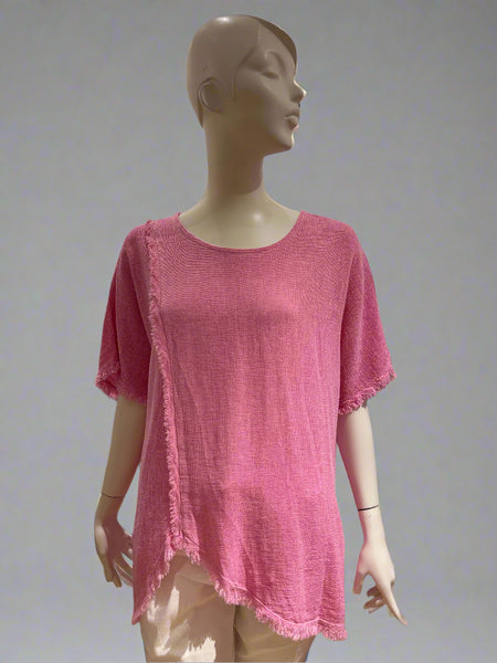 Linen/Cotton Mix Top - Italian