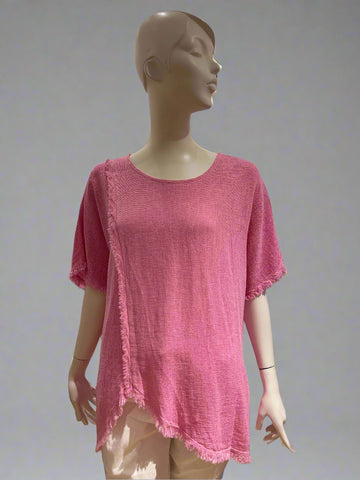 Linen/Cotton Mix Top - Italian