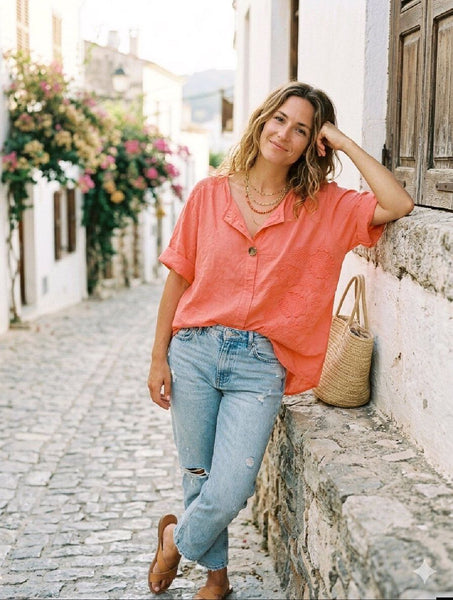 Short Sleeve Cotton Top