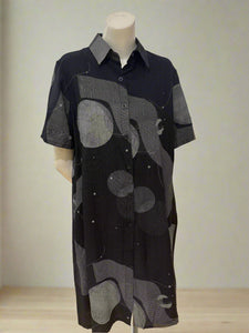 Short Sleeve Print Dress