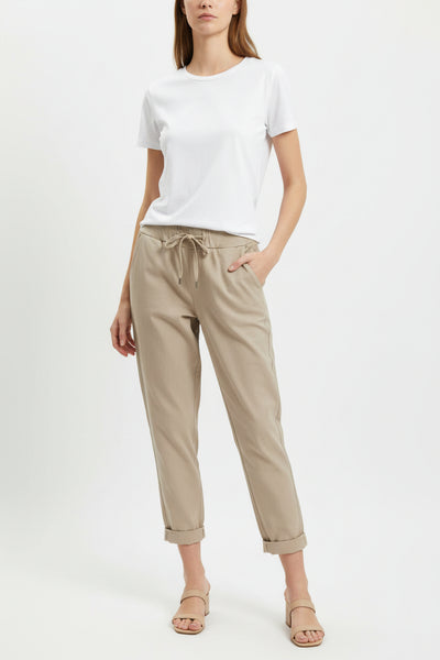 Draw String Waist Pull-On Pants