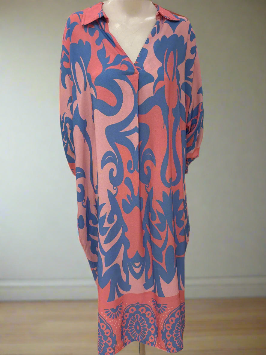 Long Print Dress