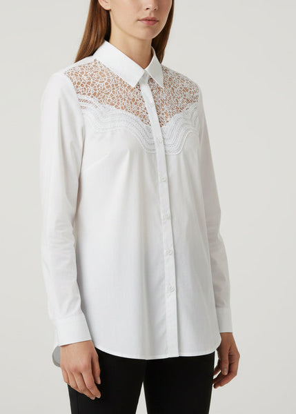 Detail Shoulder Button Front Shirt