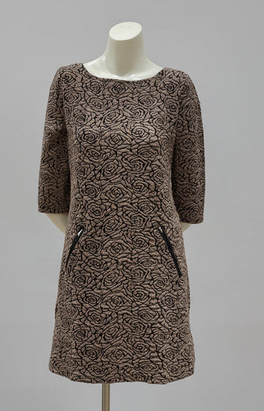 3/4 Sleeve Print Dress