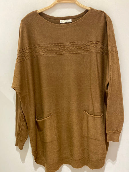 Pocket Front Wool/Mix Sweater