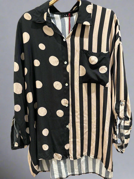 Polka Dot/ Stripe Shirt