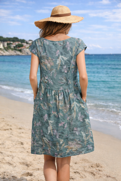 Floral Linen Dress