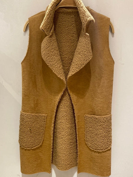 Faux Shearling Vest