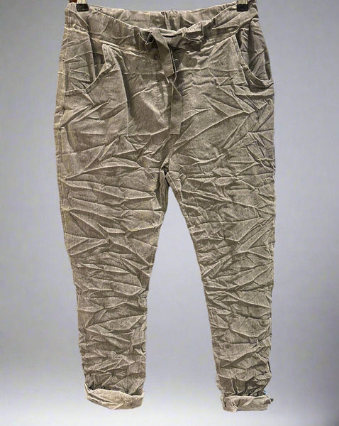 Draw String Waist Pants- Italian
