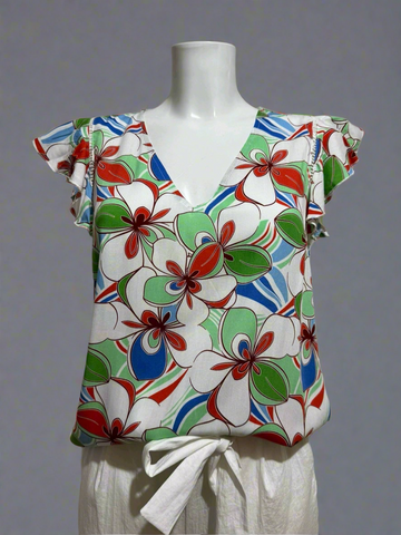 Short Sleeve Printed Top