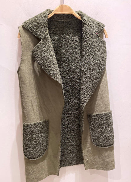 Faux Shearling Vest