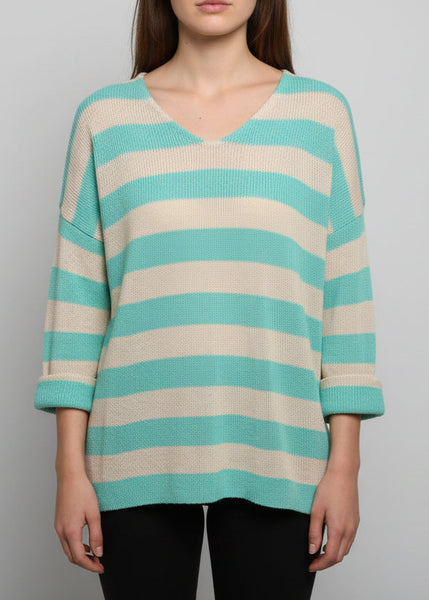 Stripe Cotton Sweater