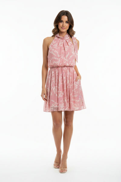 Sleeveless Floral Print Dress