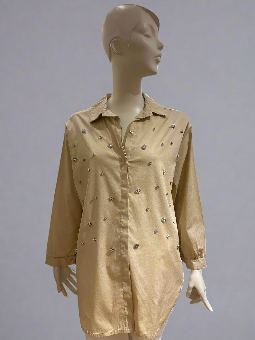 Stone Front Blouse