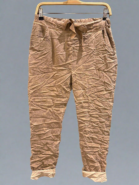 Draw String Waist Pants- Italian