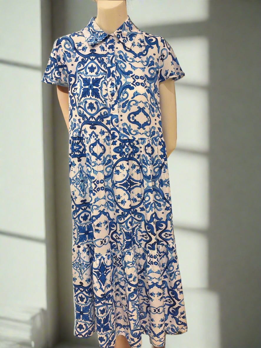 Long Print Dress