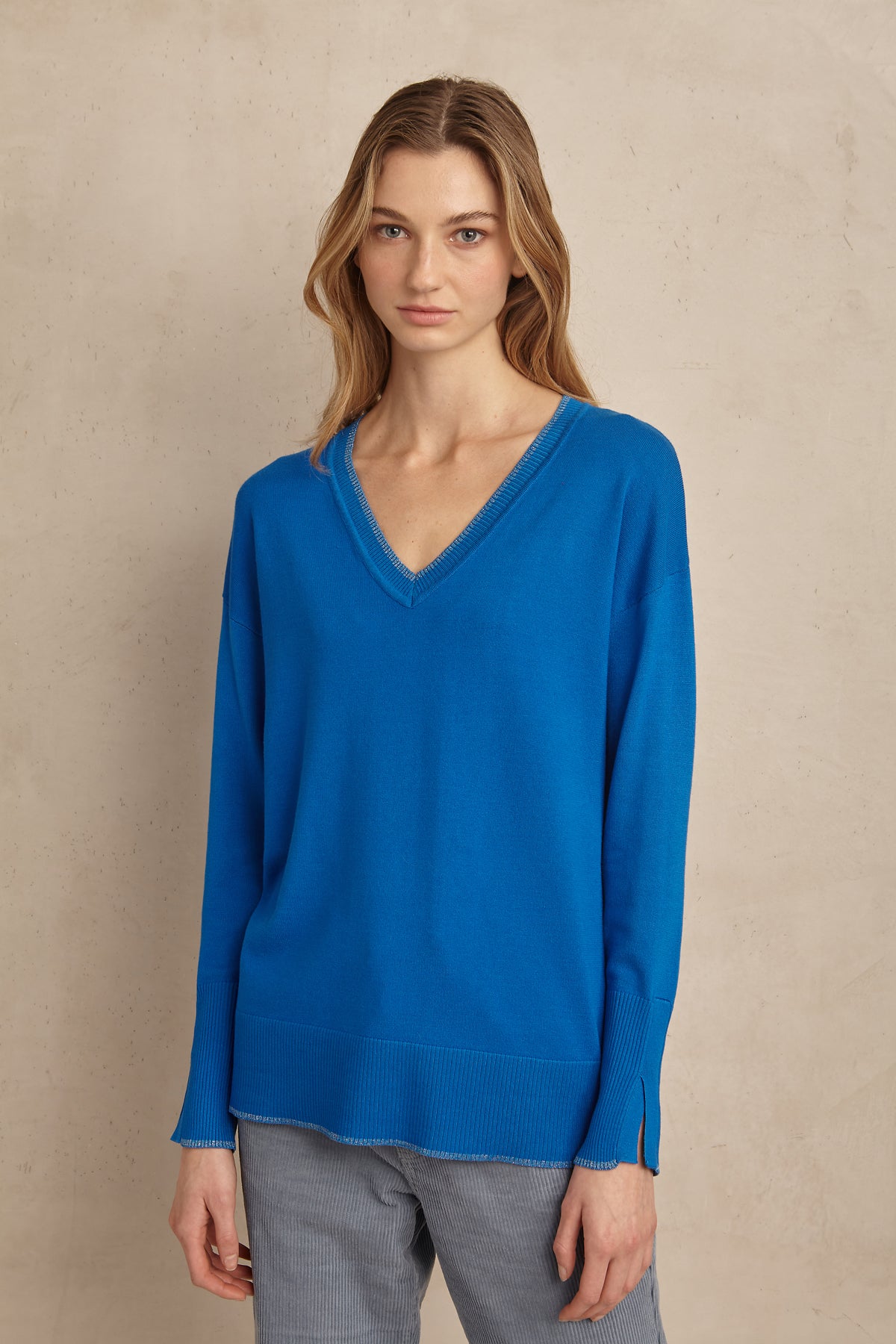Long Sleeve V-Neck Sweater