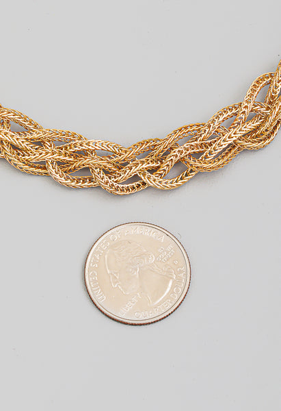 Chain Weave Twist Necklace