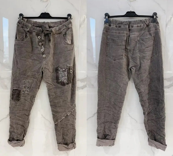 Draw String Waist Pants- Italian