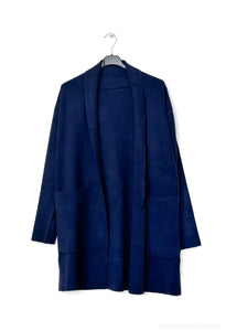 Open Front Wool Mix Cardigan