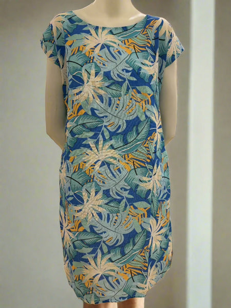 Print Linen/Cotton Dress