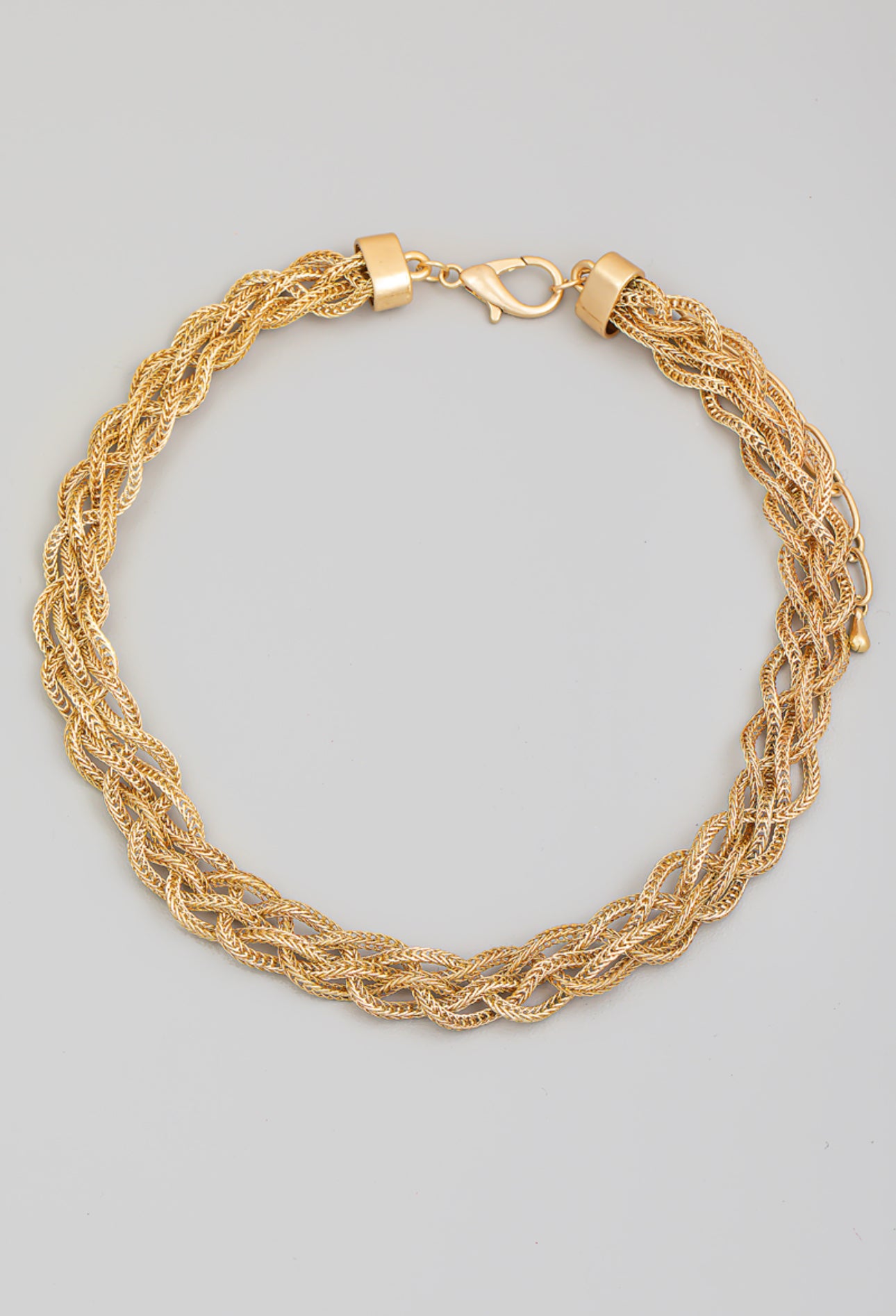 Chain Weave Twist Necklace