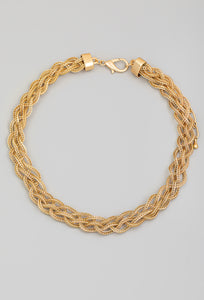 Chain Weave Twist Necklace
