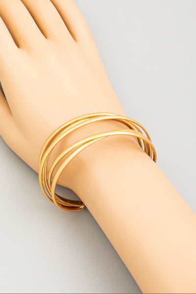 Matte Five Row Cuff Bracelet