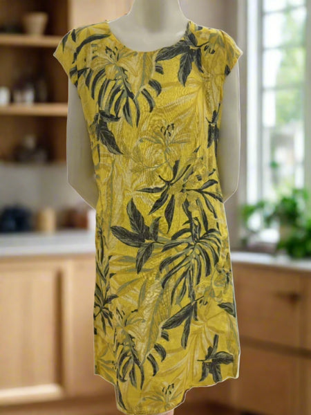 Print Linen Dress