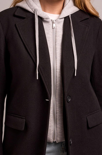 Trench Coat With Fooler Hoodie