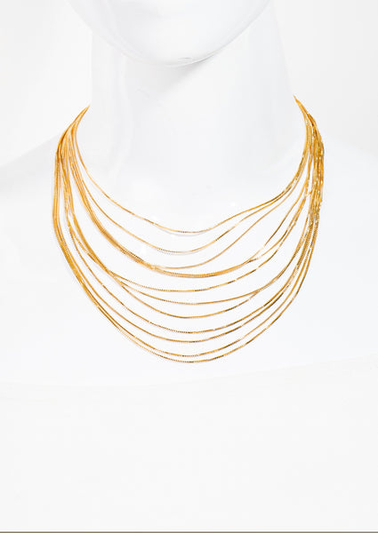 Multi Dainty Layered Chain Necklace