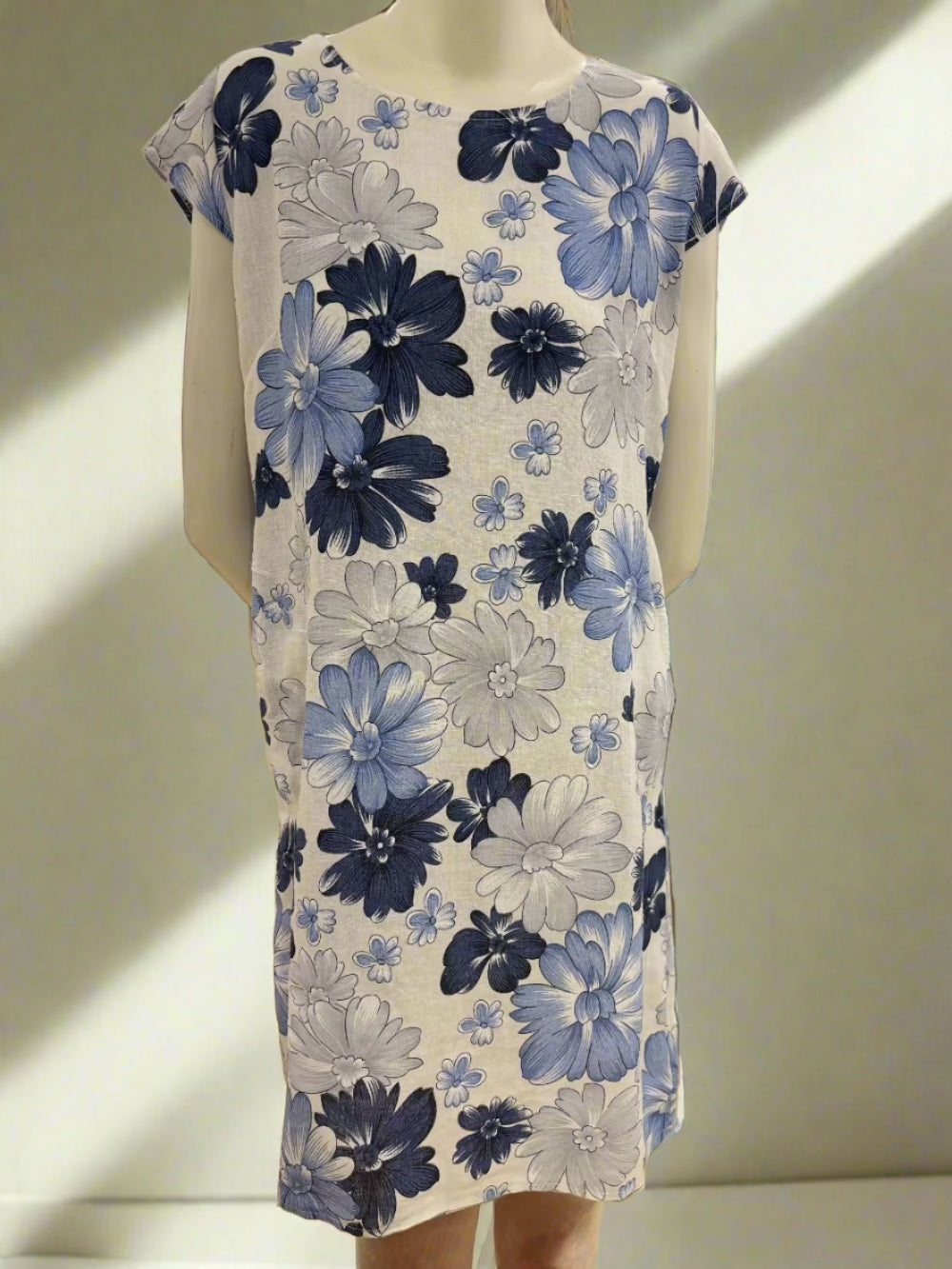 Print Linen/Cotton Dress