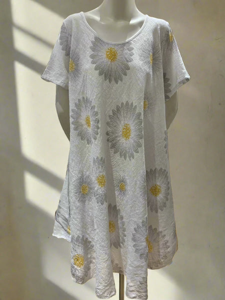 Floral Print Cotton Dress
