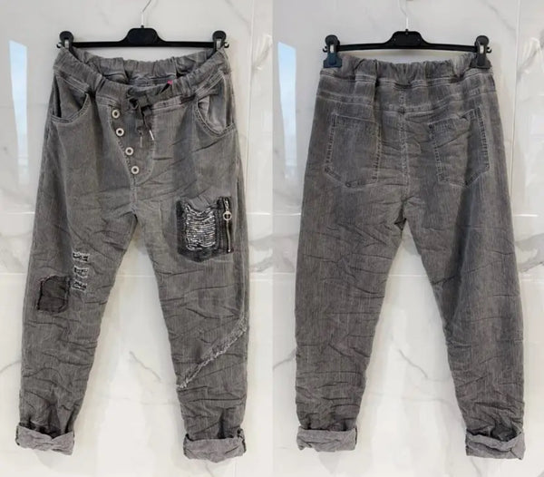 Draw String Waist Pants- Italian