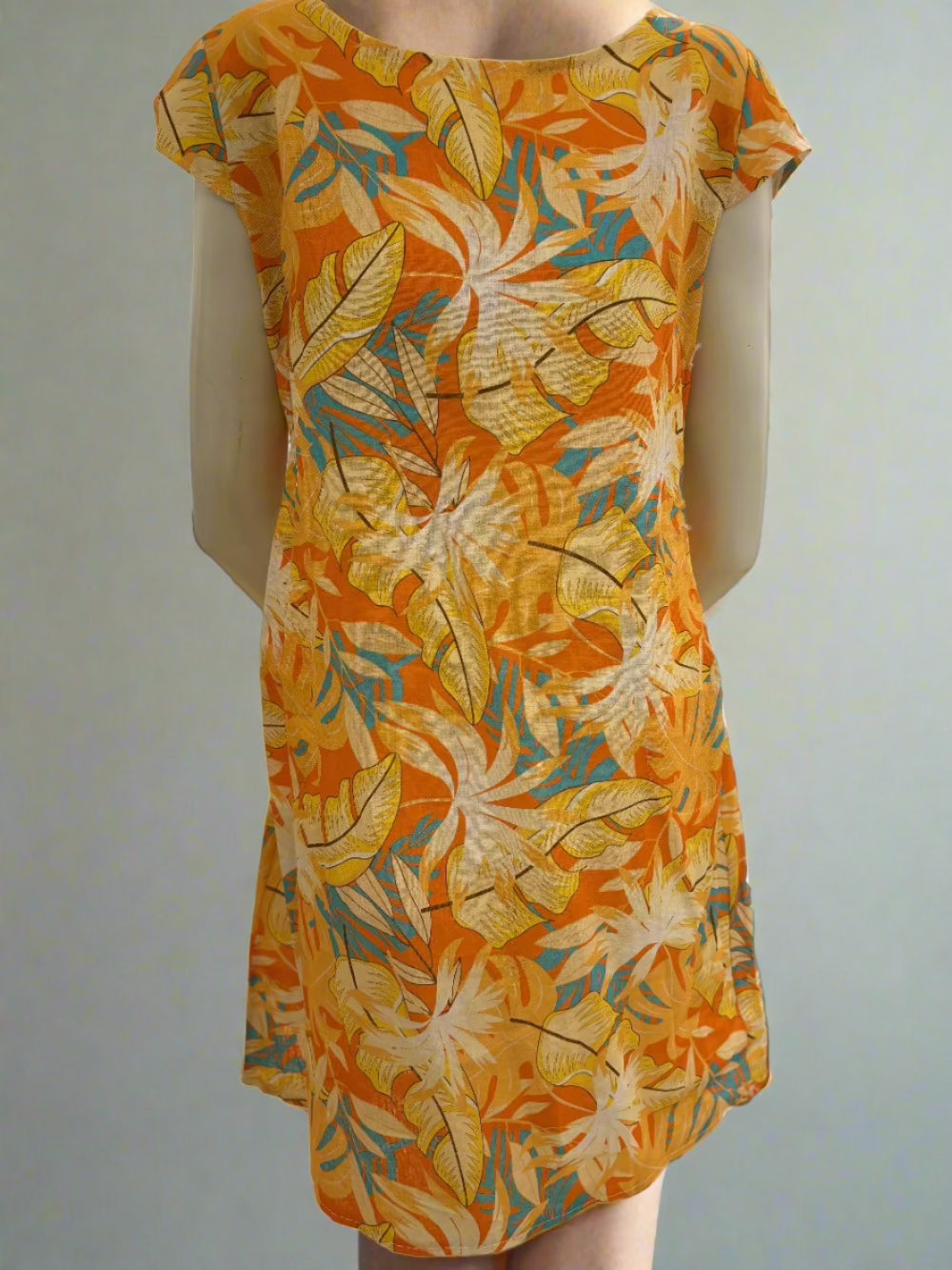 Print Linen/Cotton Dress