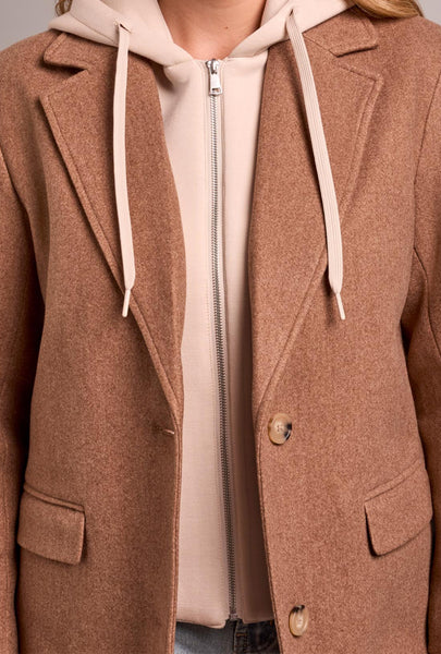 Trench Coat With Fooler Hoodie