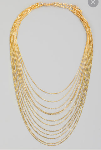 Multi Dainty Layered Chain Necklace