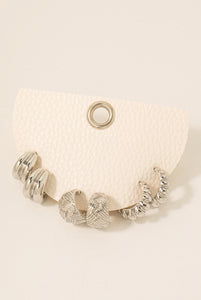 Mixed Wide Hoop Earring Set