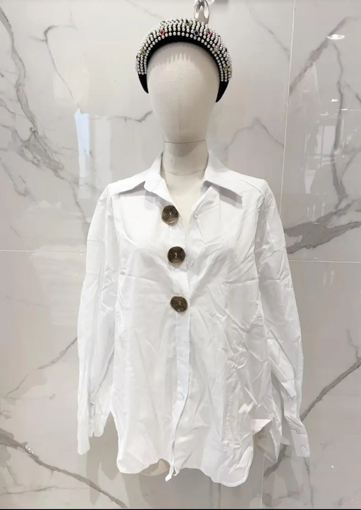 Cotton Shirt With Buttons